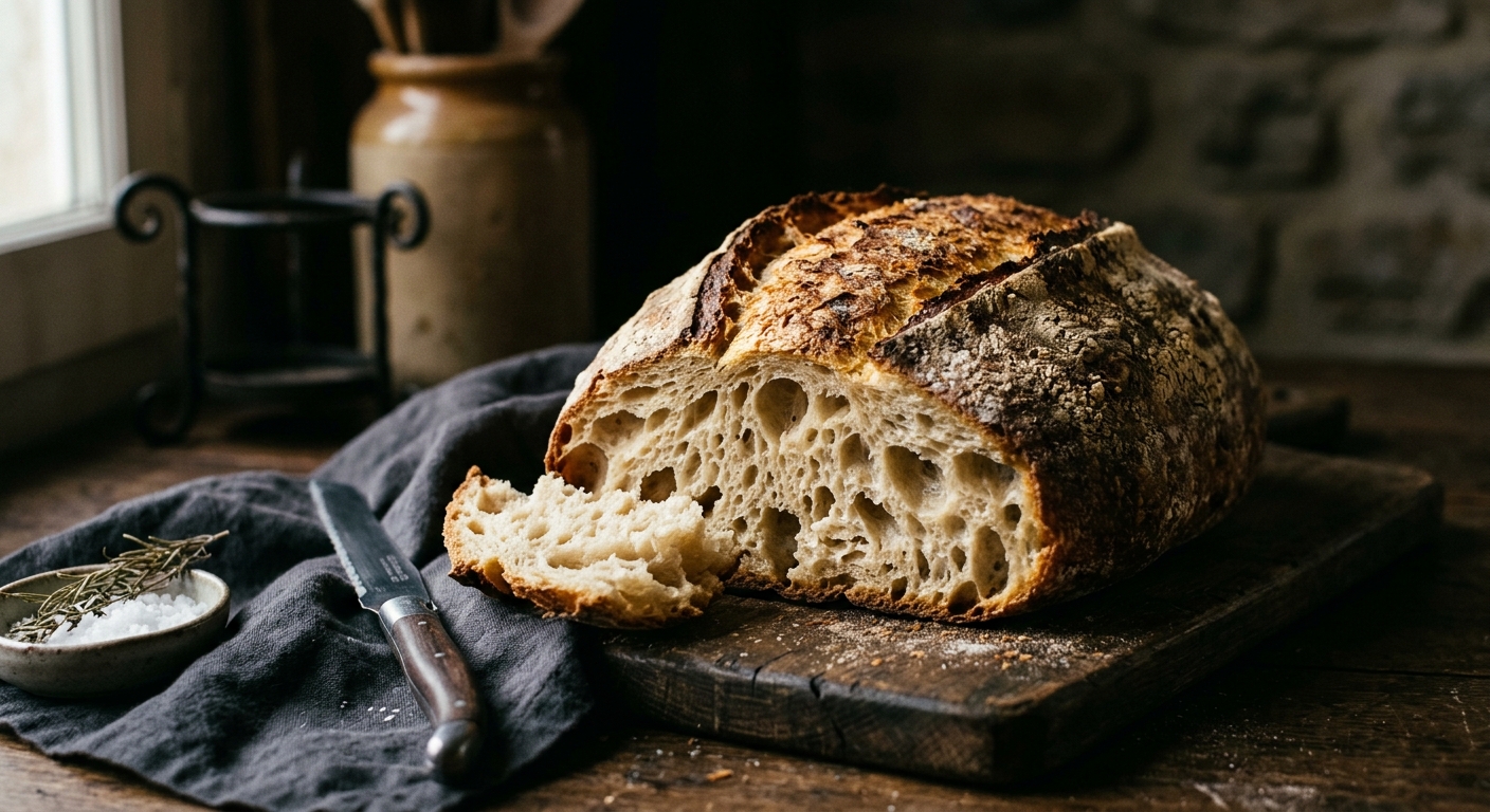 Crusty Italian bread