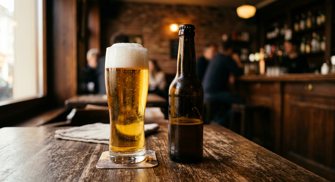 Ottakringer or Stiegl beer