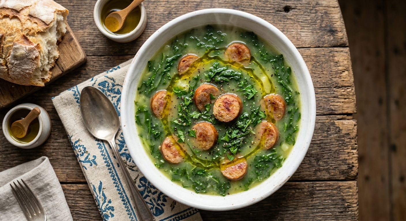 Caldo Verde with Alheira