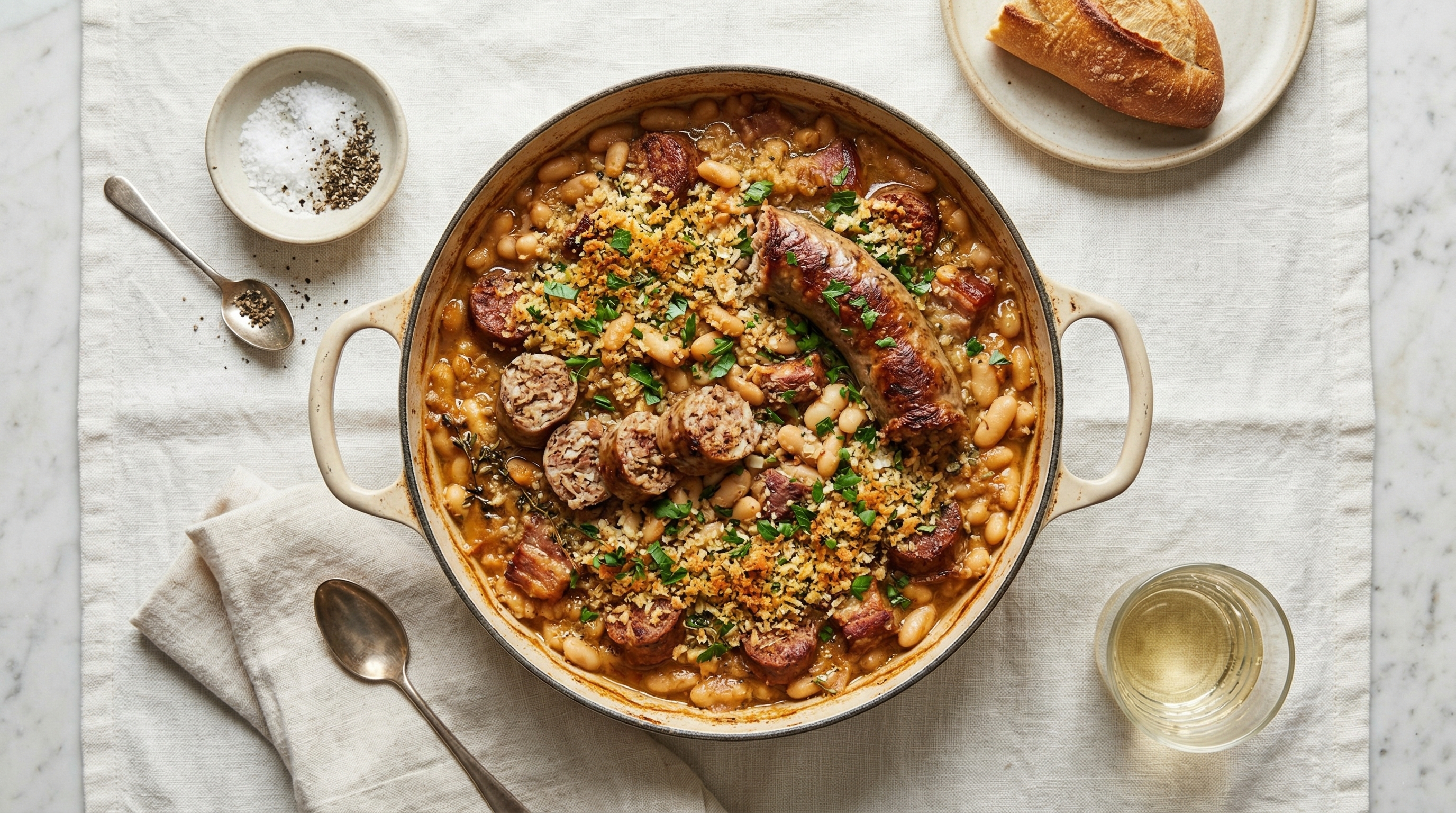 Andouillette and White Bean Cassoulet