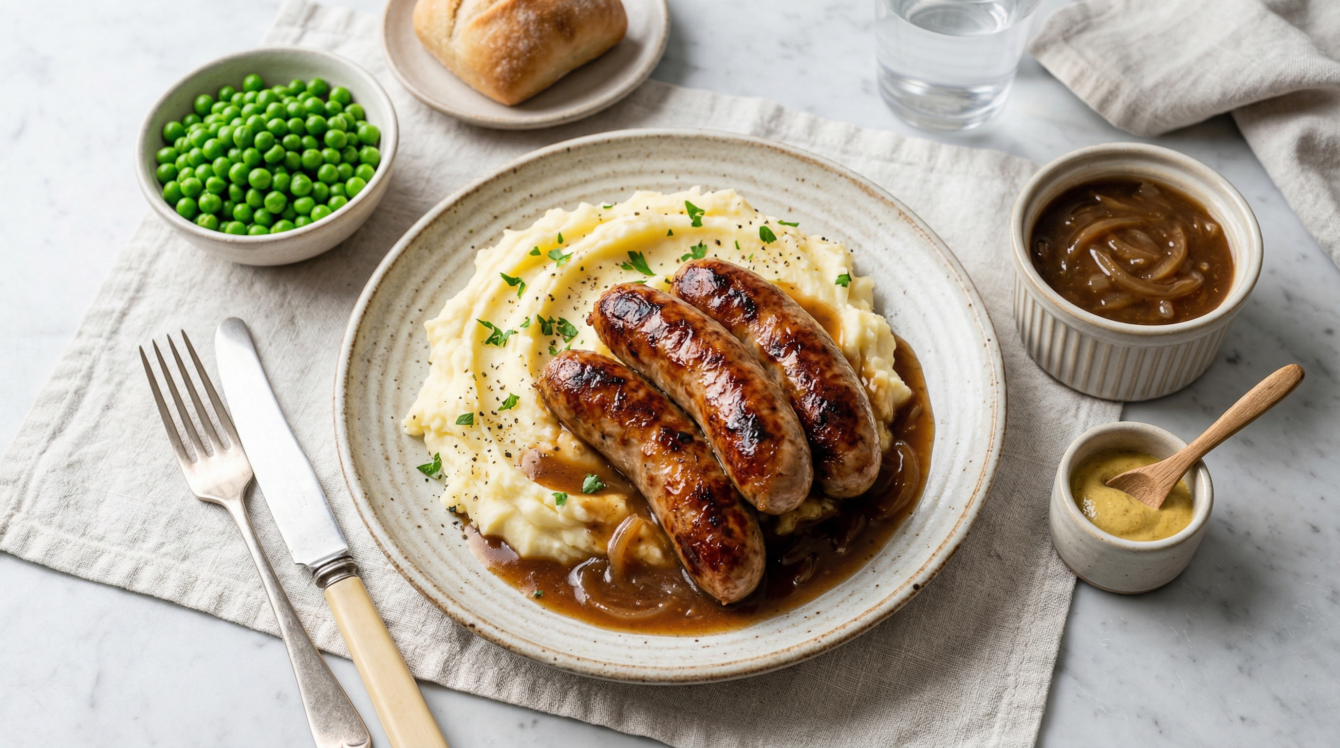 Classic Bangers and Mash