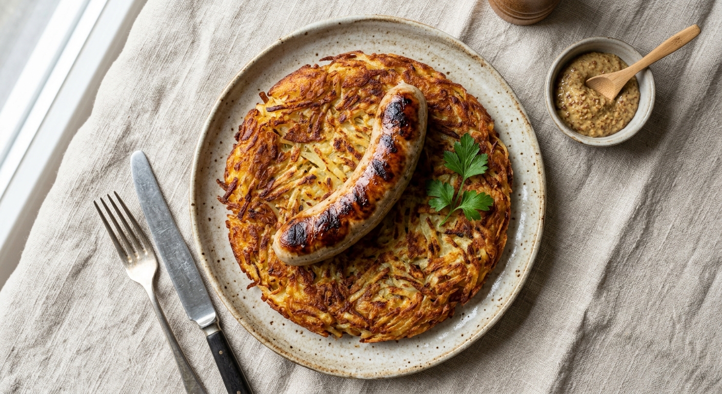 Bratwurst on Rösti