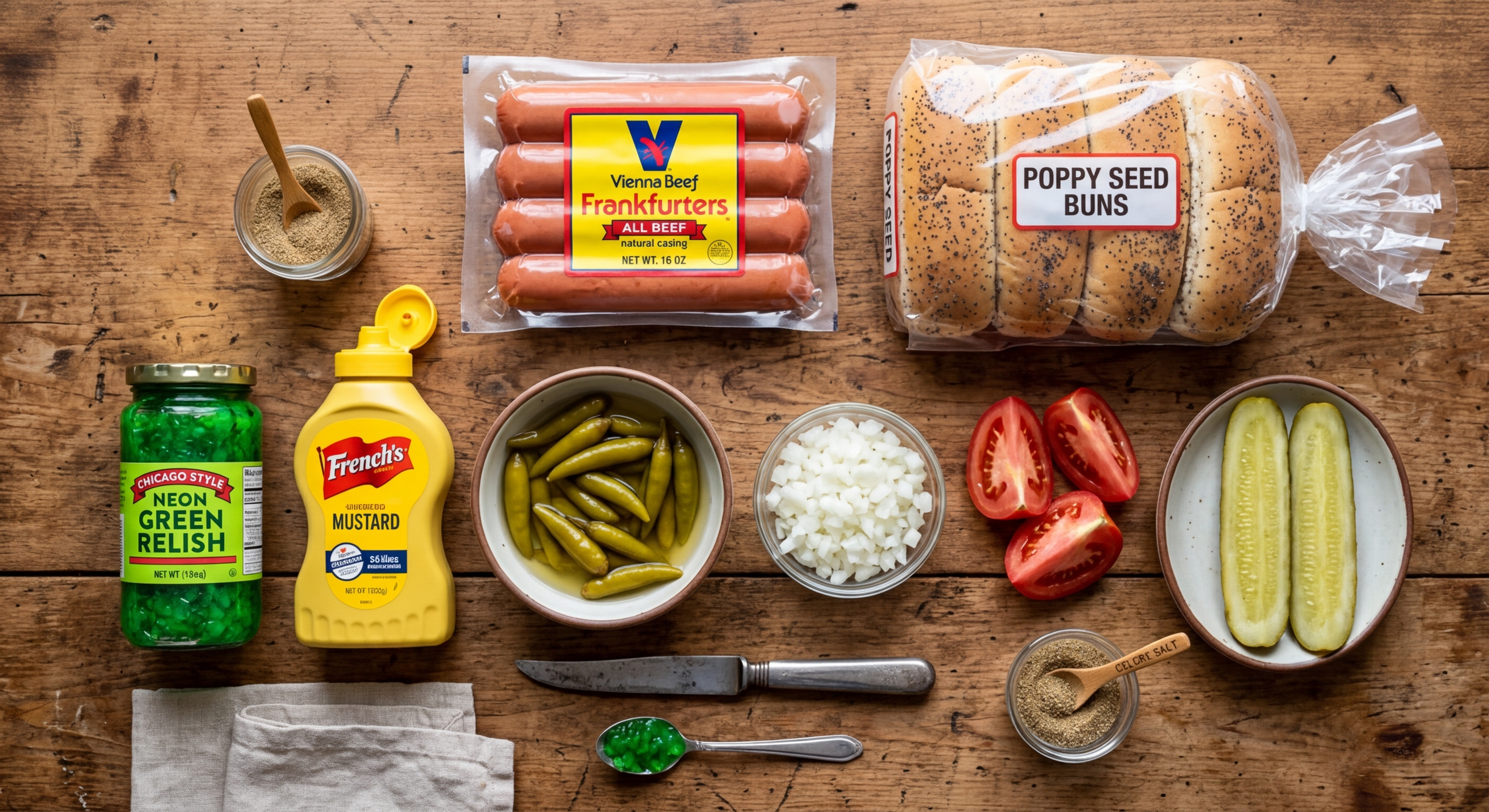 Authentic Chicago Dog at Home