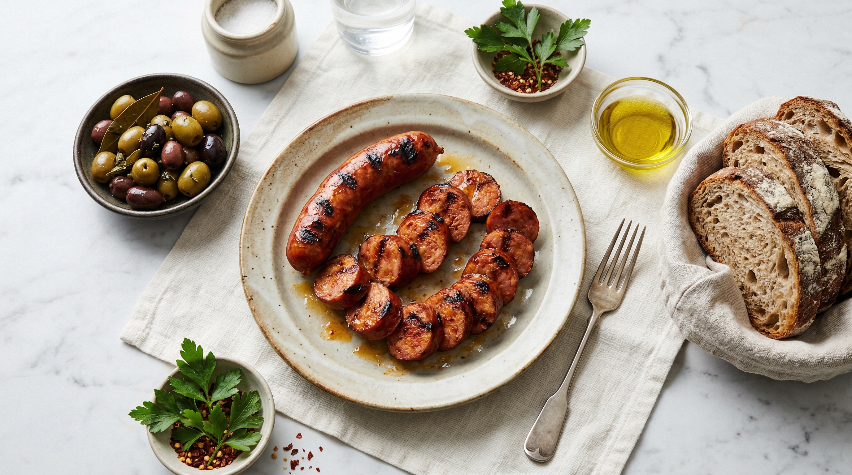 Klassische Gegrillte Chouriço