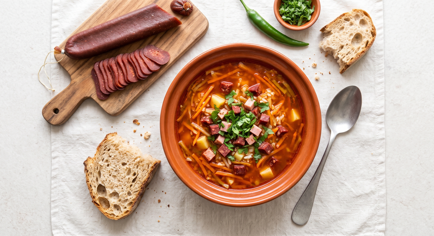 Ciorbă de babic (saure Suppe mit Babic aus Buzău)