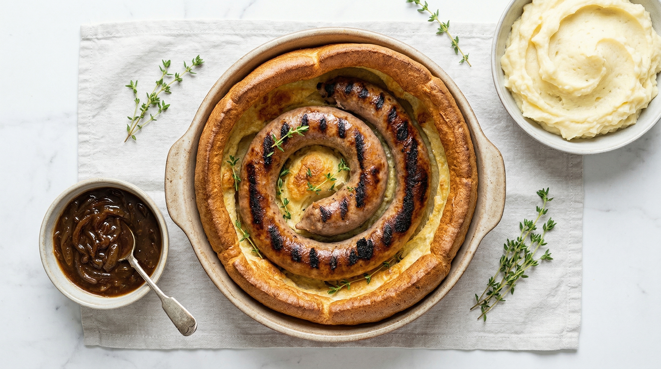 Toad in the Hole with Cumberland Sausage