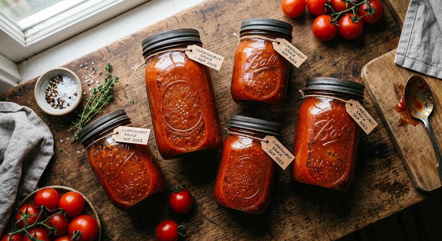 Currywurst im Glas (Preserved Curry Sauce)