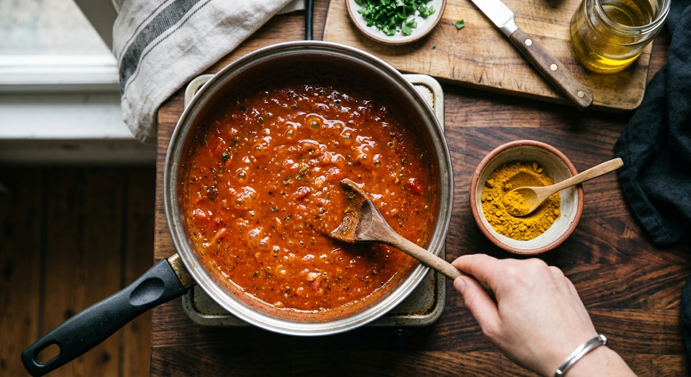 Homemade Currywurst Sauce