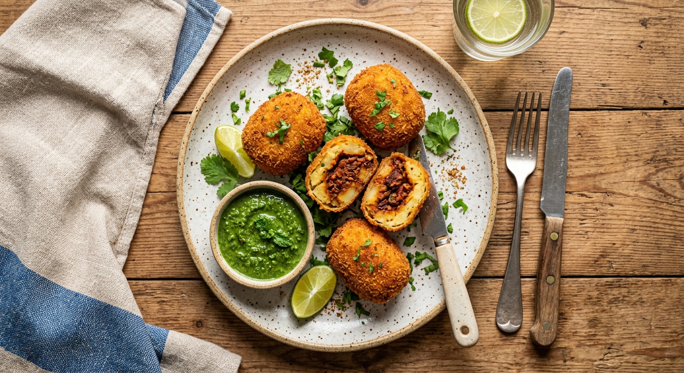 Goan Chorizo Potato Chops