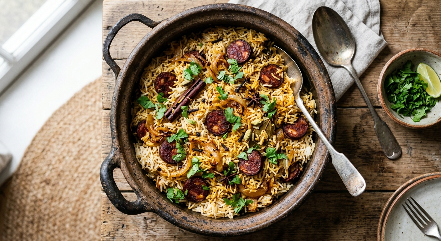 Goan Chorizo Pulao