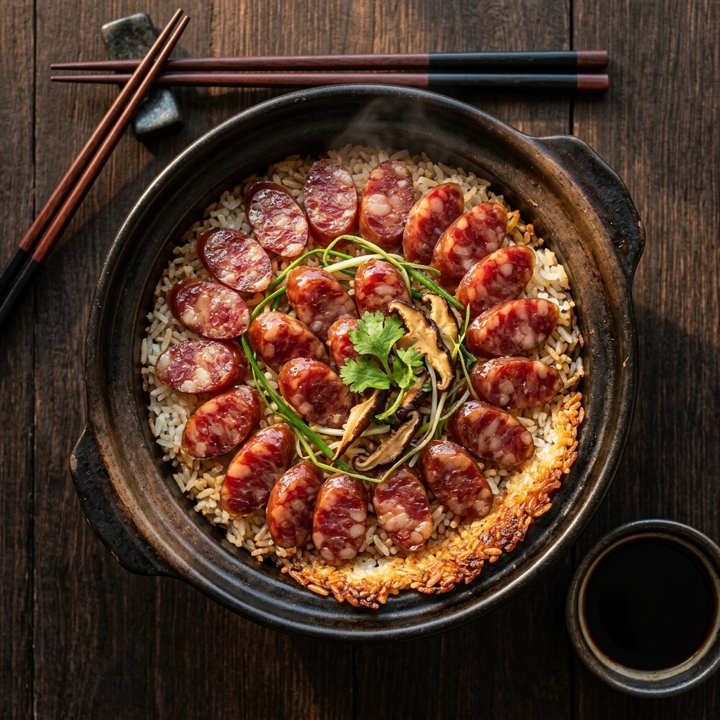 Clay Pot Rice with Lap Cheong