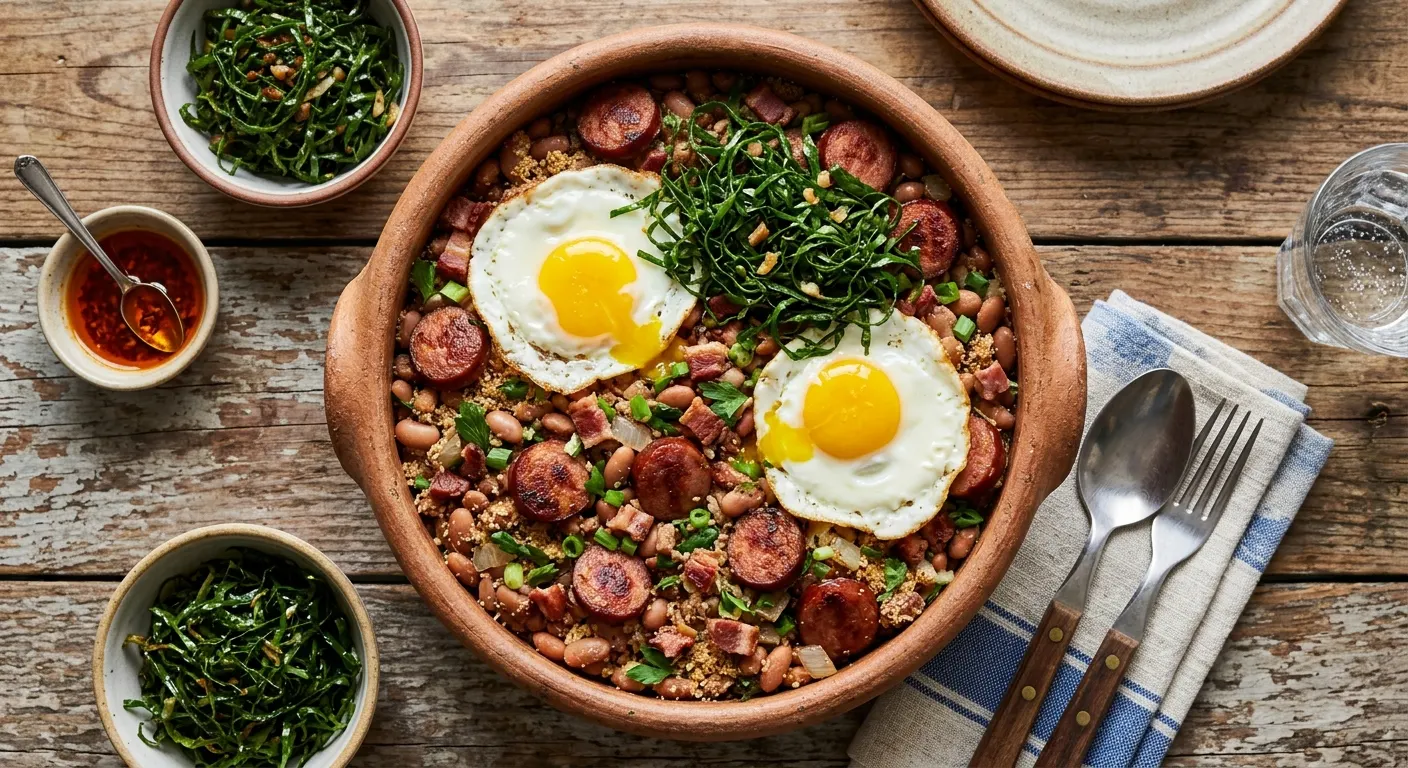 Feijão Tropeiro mit Linguiça