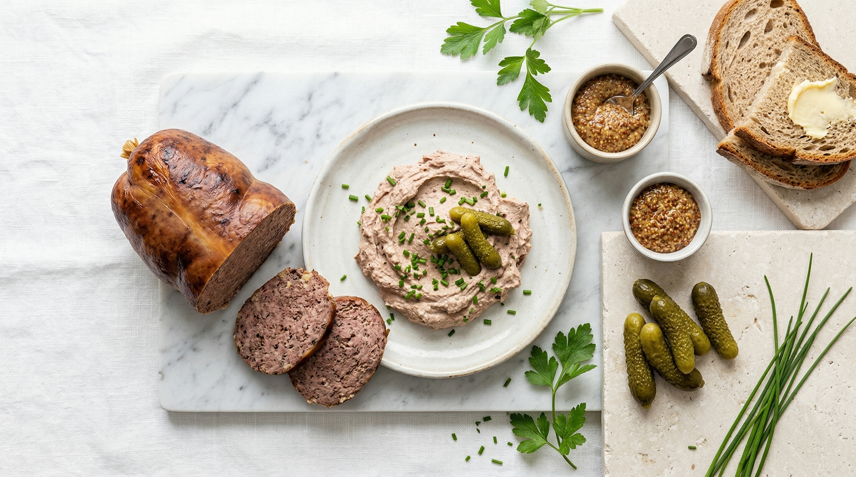 Leberwurst-Aufstrich mit Cornichons
