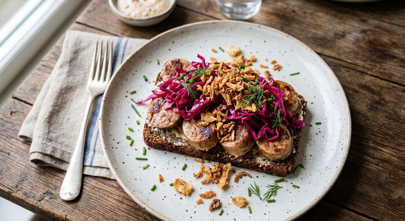 Medisterpølse Smørrebrød