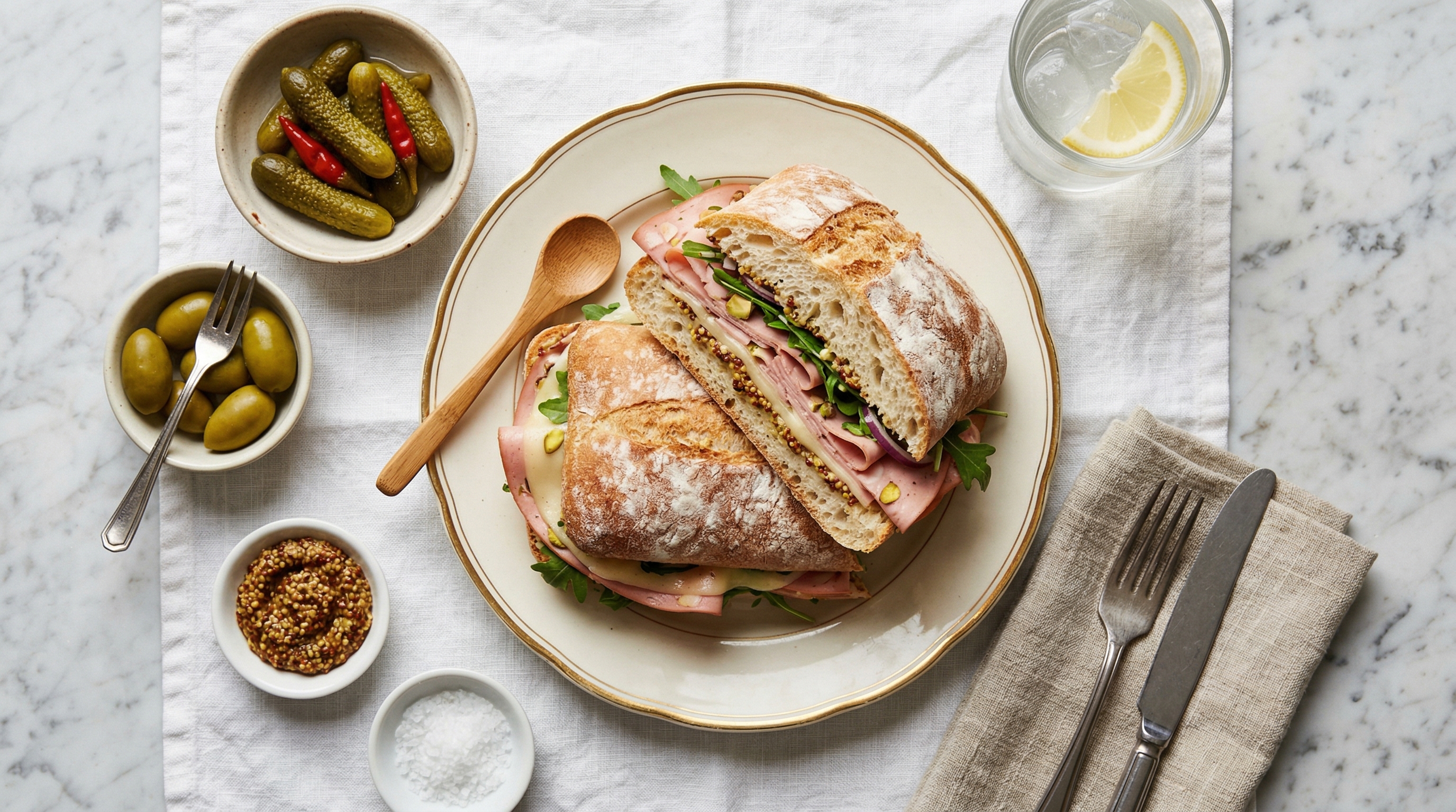 Classic Mortadella Sandwich