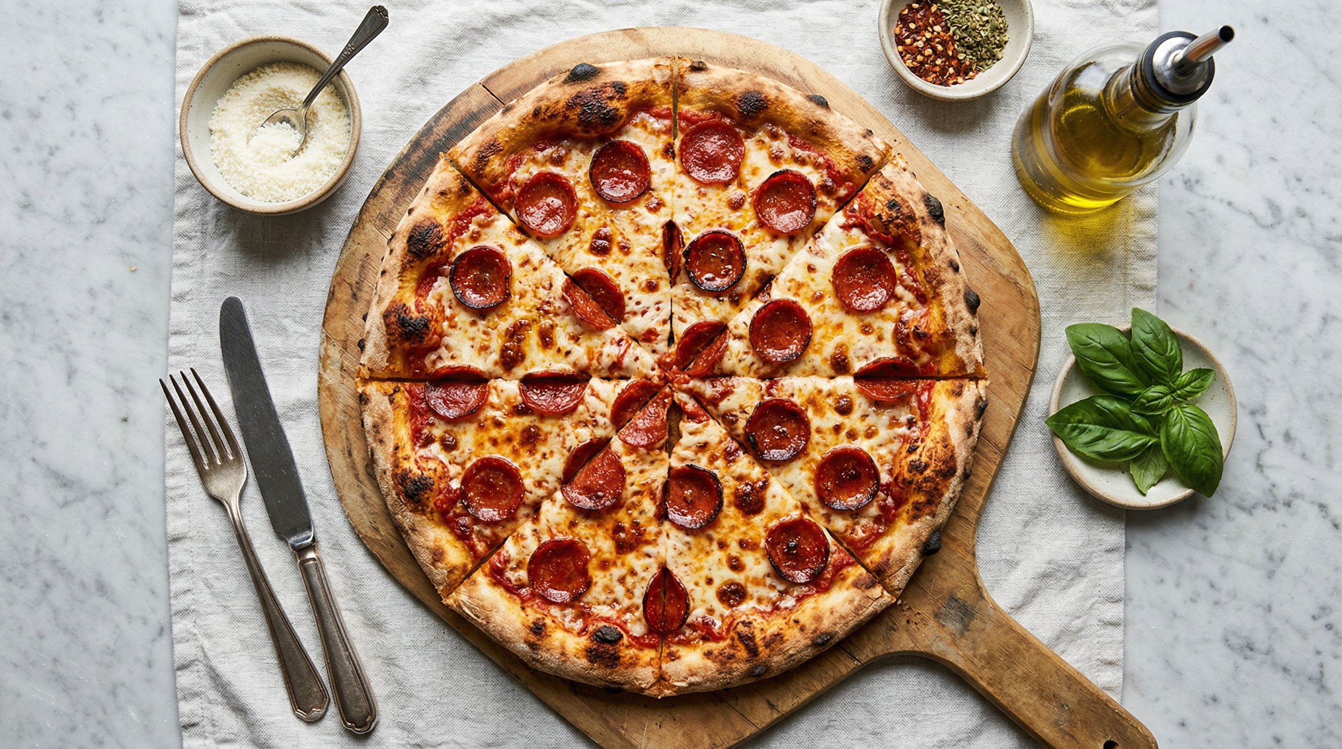 Classic Pepperoni and Cheese Pizza