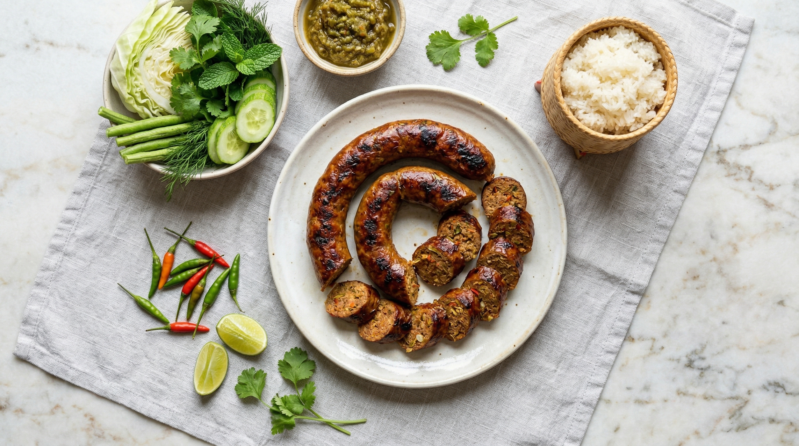 Classic Northern Thai Sai Oua Sausage