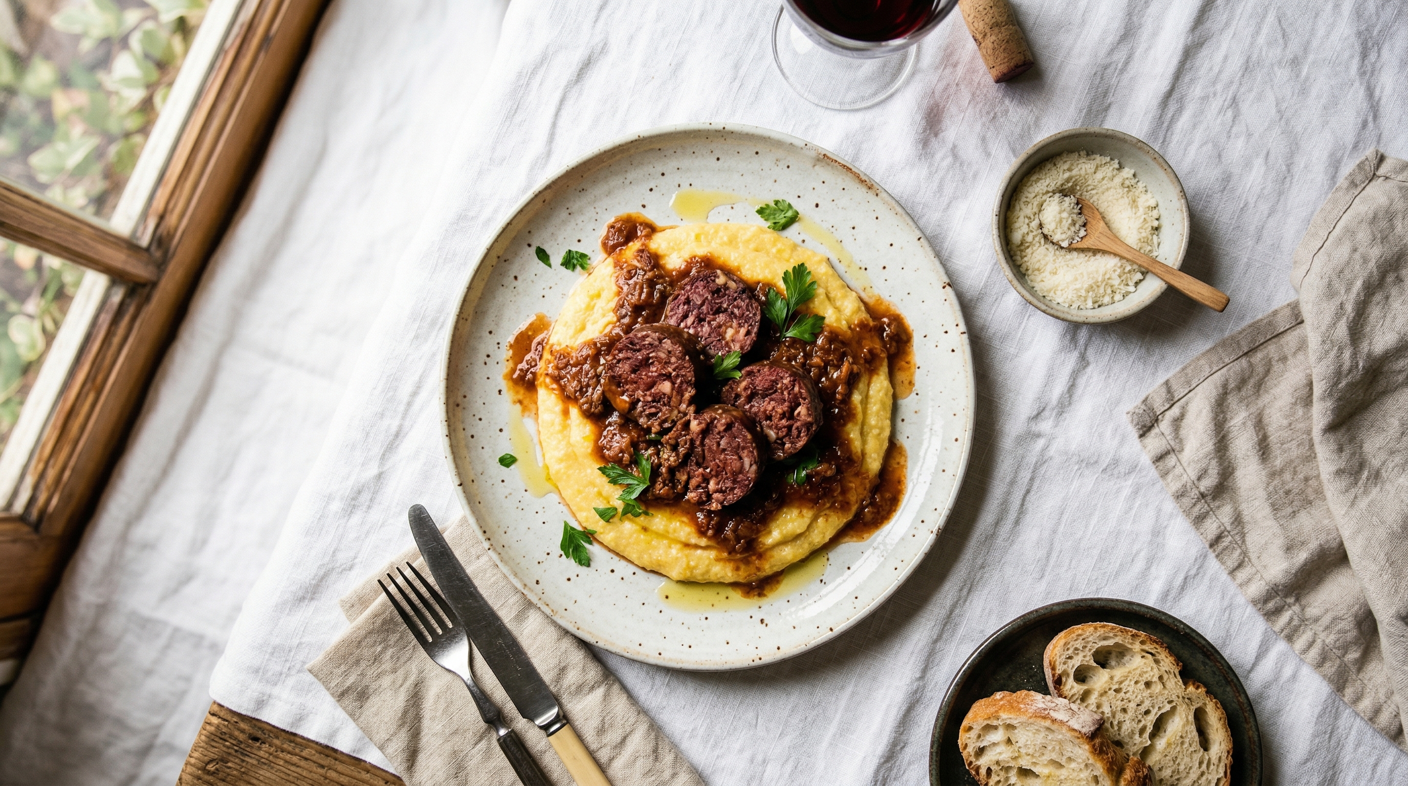 Traditional Salama da Sugo with Balsamic Glaze