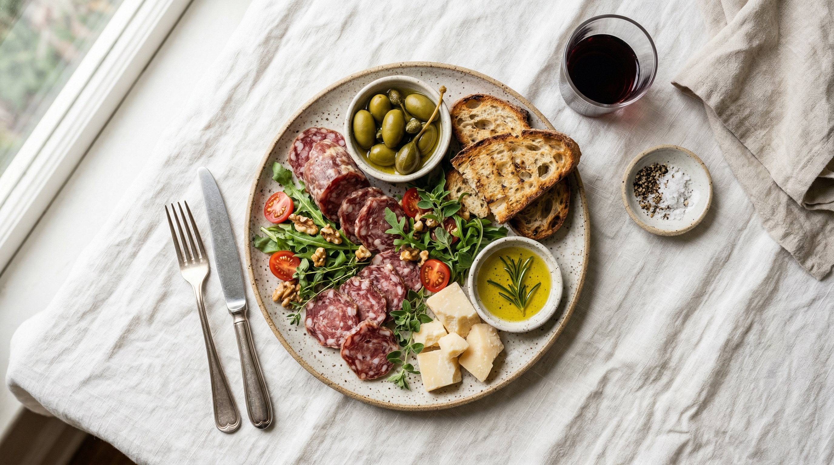 Salame Piacentino with Red Wine Infusion
