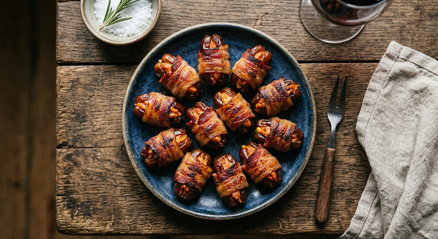 Dates Stuffed with Sobrassada and Bacon