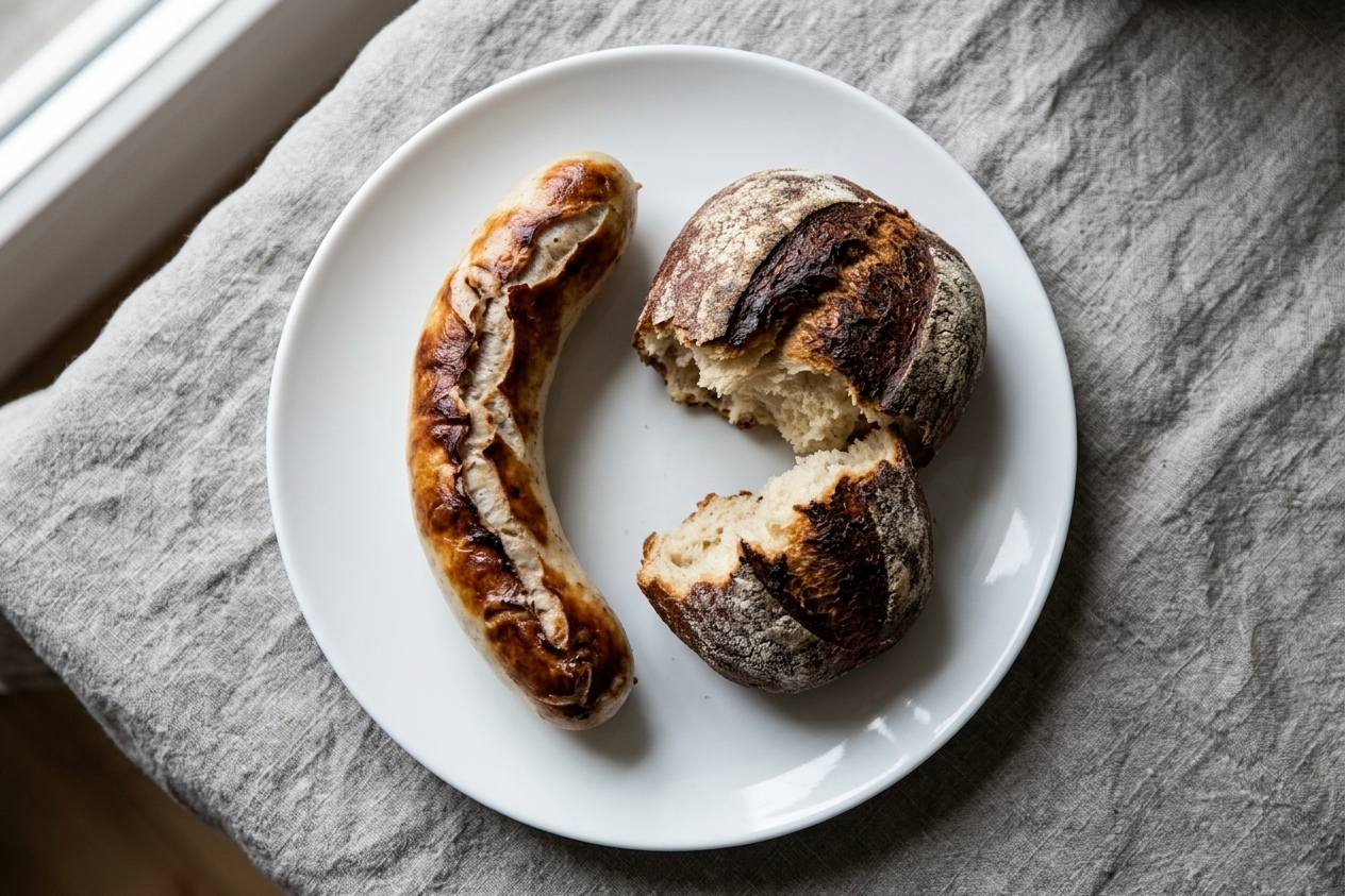 Classic St. Galler Bratwurst with Bürli