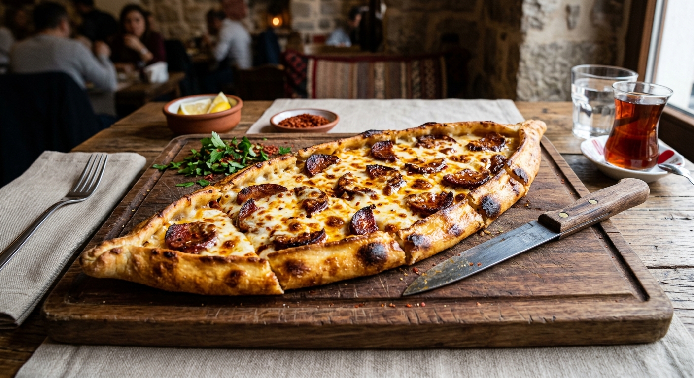Sucuklu Pide