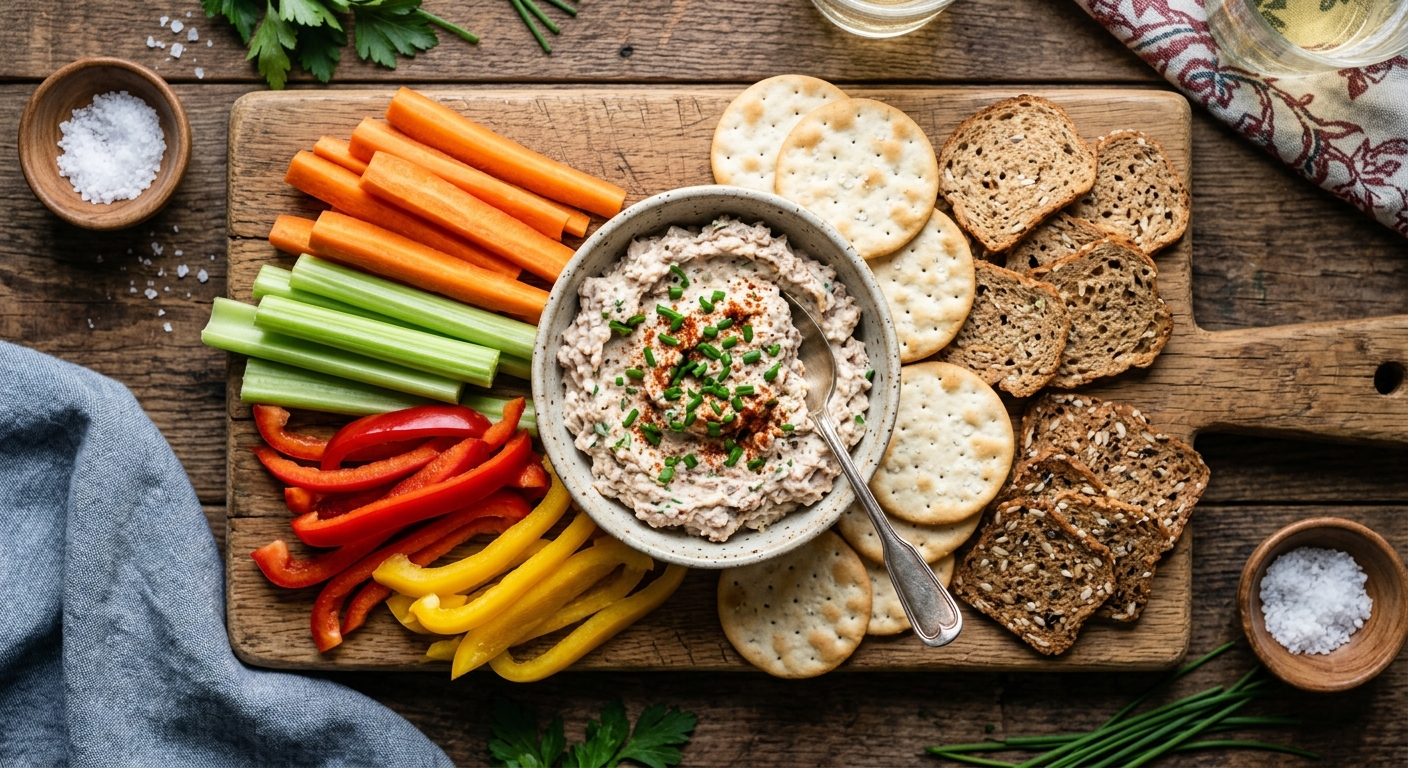 Teewurst and Cream Cheese Dip