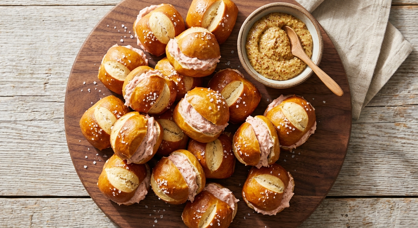 Teewurst Pretzel Bites